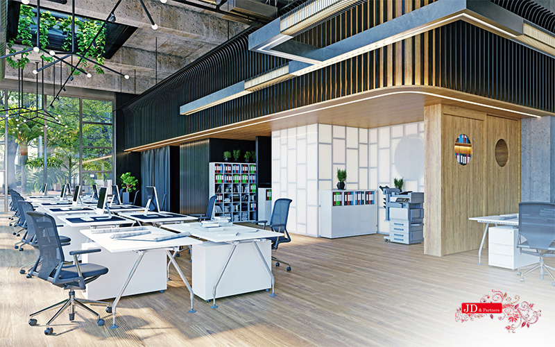 Modern budget office design