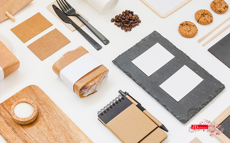 Utensils and products for cafe